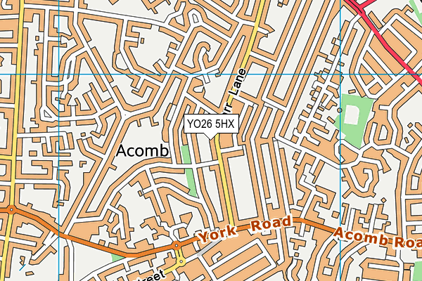 YO26 5HX map - OS VectorMap District (Ordnance Survey)
