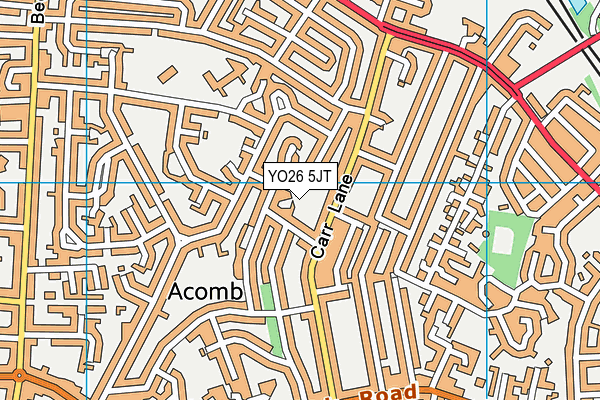 YO26 5JT map - OS VectorMap District (Ordnance Survey)