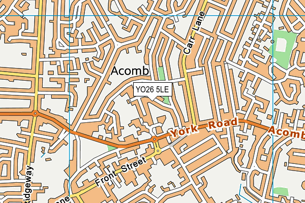 YO26 5LE map - OS VectorMap District (Ordnance Survey)