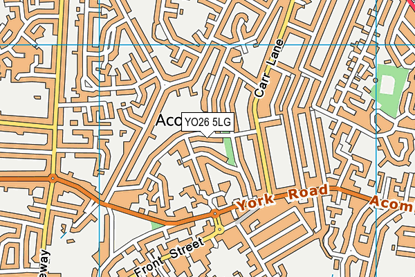 YO26 5LG map - OS VectorMap District (Ordnance Survey)