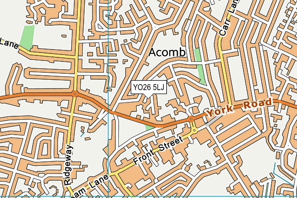 YO26 5LJ map - OS VectorMap District (Ordnance Survey)