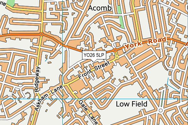 YO26 5LP map - OS VectorMap District (Ordnance Survey)