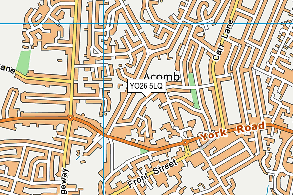 YO26 5LQ map - OS VectorMap District (Ordnance Survey)