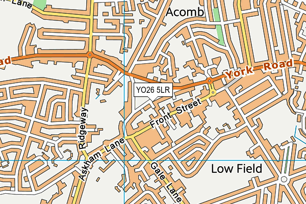 YO26 5LR map - OS VectorMap District (Ordnance Survey)