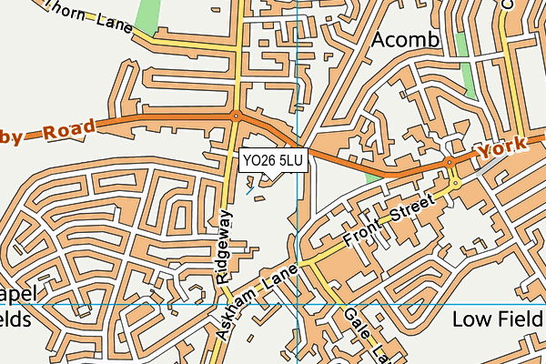 YO26 5LU map - OS VectorMap District (Ordnance Survey)