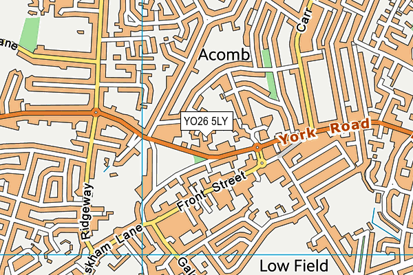 YO26 5LY map - OS VectorMap District (Ordnance Survey)