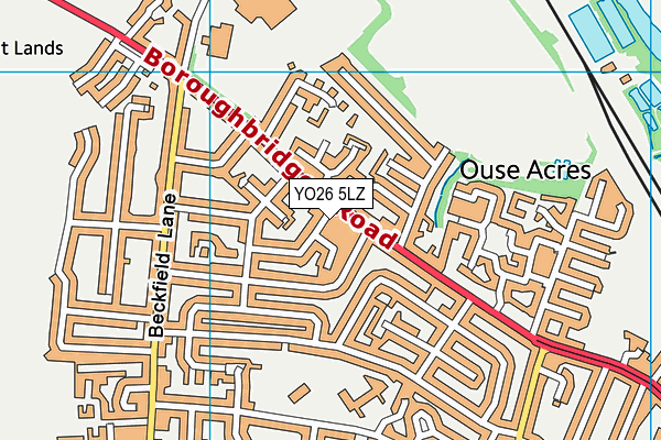 YO26 5LZ map - OS VectorMap District (Ordnance Survey)