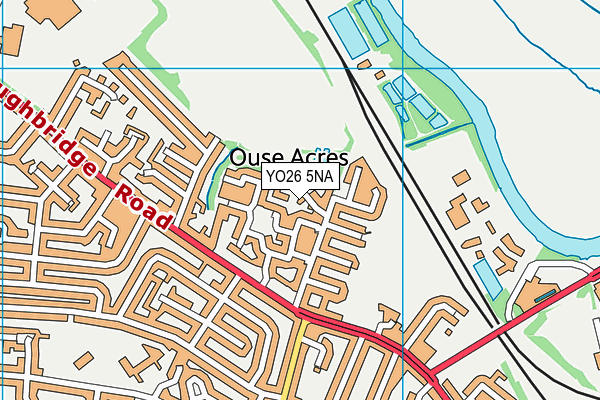 YO26 5NA map - OS VectorMap District (Ordnance Survey)