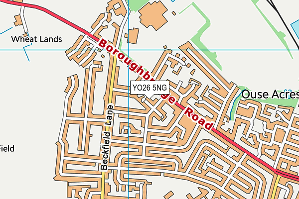 YO26 5NG map - OS VectorMap District (Ordnance Survey)