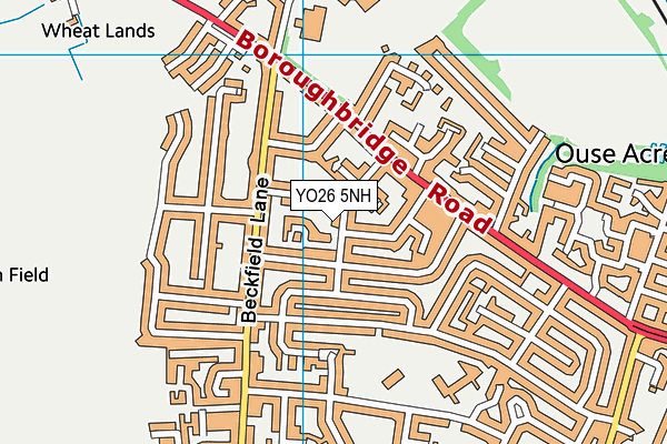 YO26 5NH map - OS VectorMap District (Ordnance Survey)