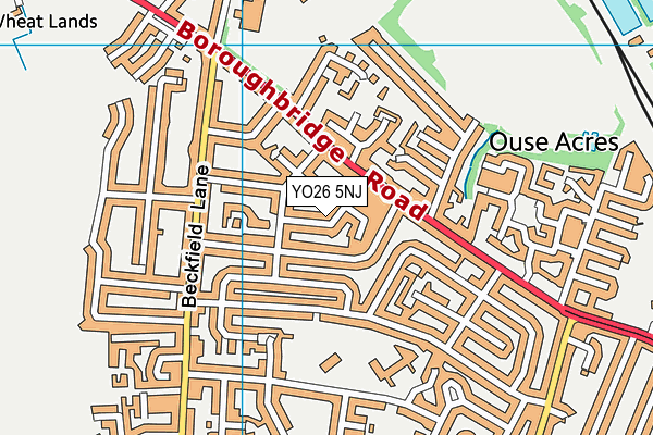YO26 5NJ map - OS VectorMap District (Ordnance Survey)