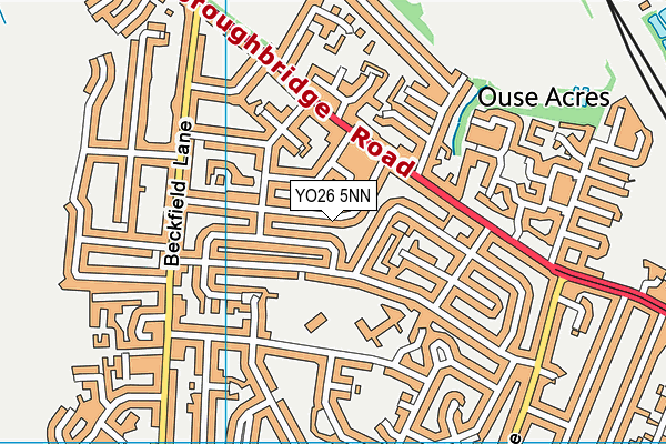 YO26 5NN map - OS VectorMap District (Ordnance Survey)