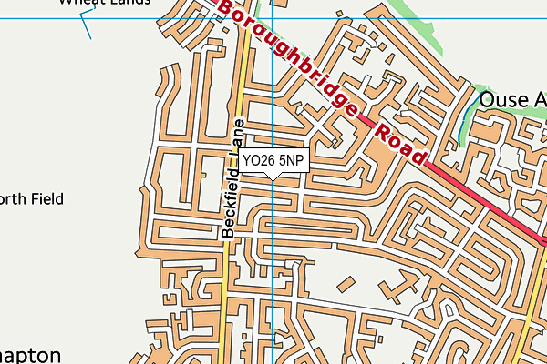 YO26 5NP map - OS VectorMap District (Ordnance Survey)