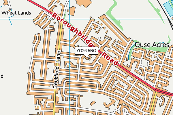 YO26 5NQ map - OS VectorMap District (Ordnance Survey)