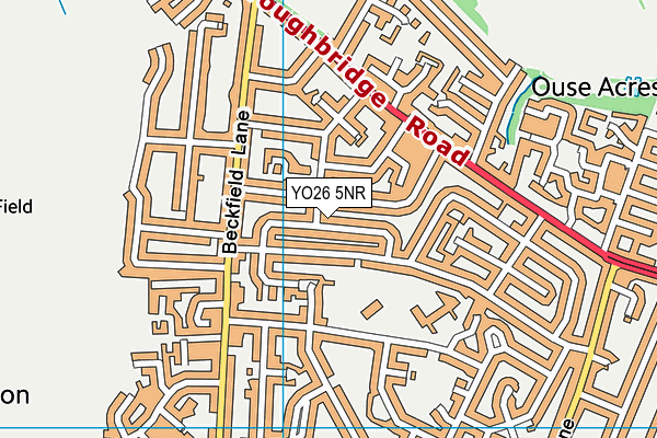 YO26 5NR map - OS VectorMap District (Ordnance Survey)