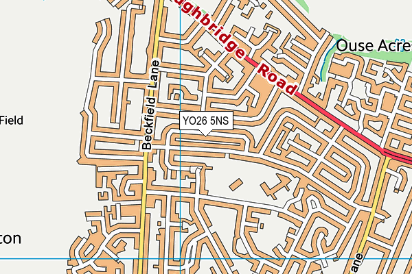 YO26 5NS map - OS VectorMap District (Ordnance Survey)