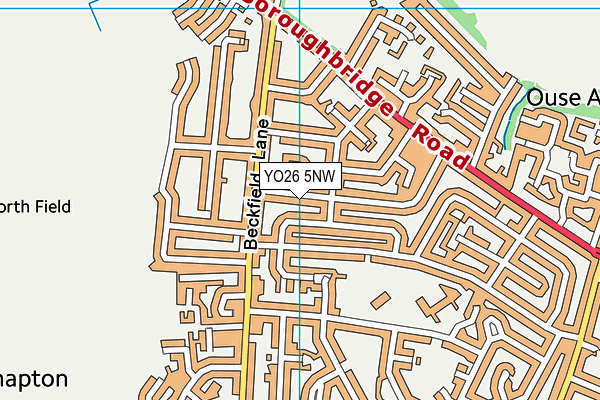 YO26 5NW map - OS VectorMap District (Ordnance Survey)