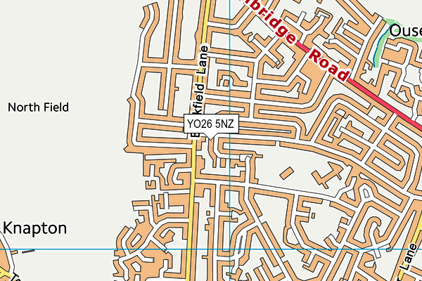 YO26 5NZ map - OS VectorMap District (Ordnance Survey)