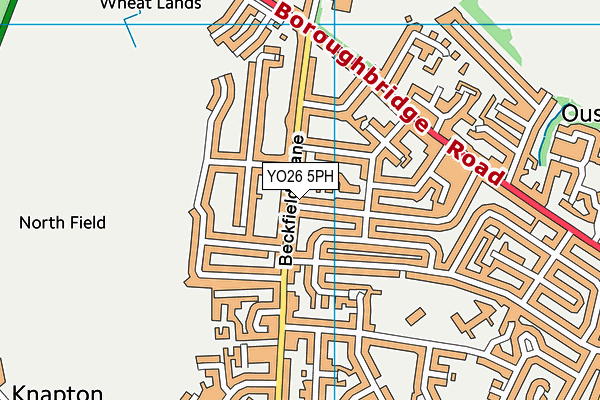 YO26 5PH map - OS VectorMap District (Ordnance Survey)