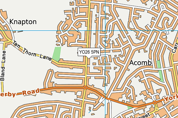 YO26 5PN map - OS VectorMap District (Ordnance Survey)