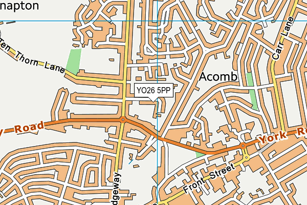 YO26 5PP map - OS VectorMap District (Ordnance Survey)