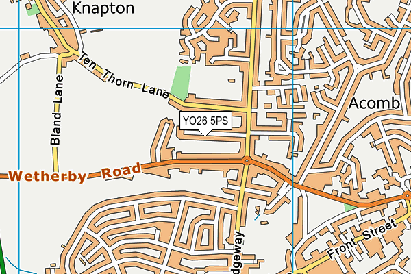 YO26 5PS map - OS VectorMap District (Ordnance Survey)