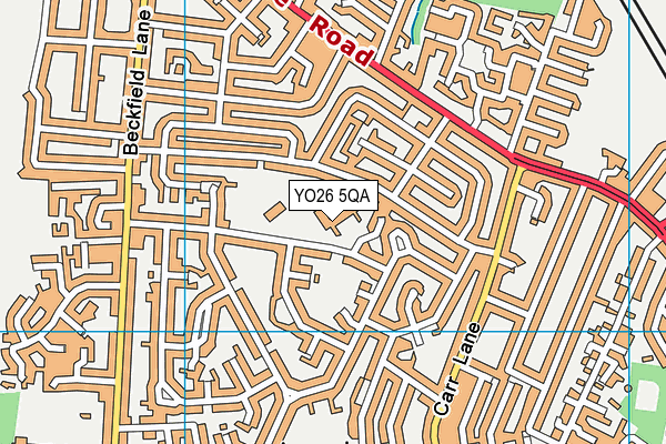 YO26 5QA map - OS VectorMap District (Ordnance Survey)