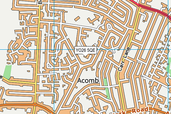 YO26 5QE map - OS VectorMap District (Ordnance Survey)