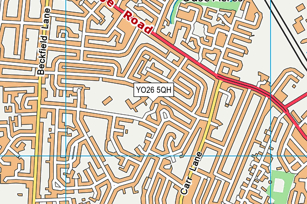 YO26 5QH map - OS VectorMap District (Ordnance Survey)