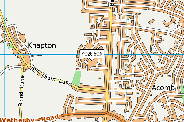 YO26 5QN map - OS VectorMap District (Ordnance Survey)