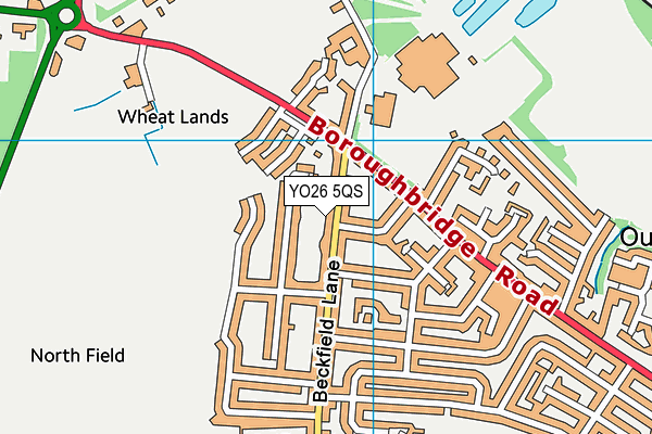 YO26 5QS map - OS VectorMap District (Ordnance Survey)
