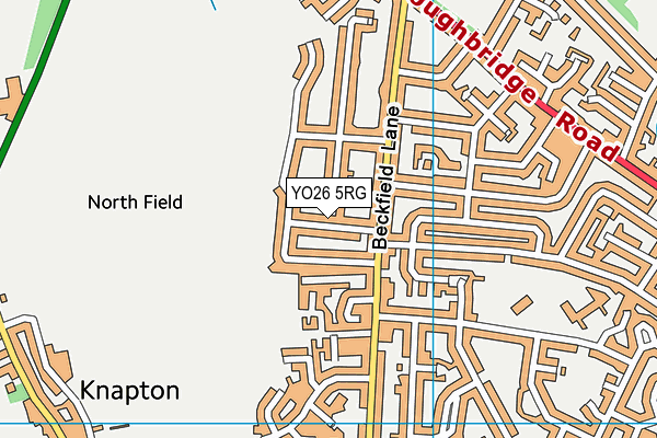 YO26 5RG map - OS VectorMap District (Ordnance Survey)