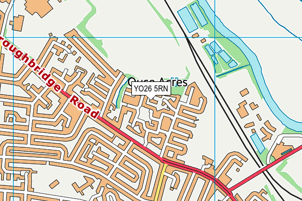 YO26 5RN map - OS VectorMap District (Ordnance Survey)
