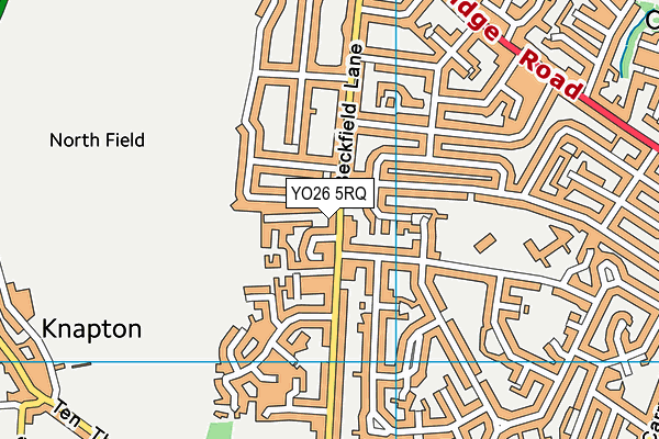 YO26 5RQ map - OS VectorMap District (Ordnance Survey)