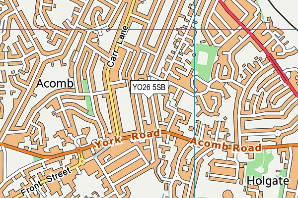 YO26 5SB map - OS VectorMap District (Ordnance Survey)