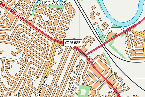 YO26 5SE map - OS VectorMap District (Ordnance Survey)