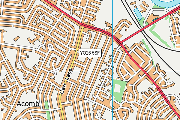 YO26 5SF map - OS VectorMap District (Ordnance Survey)