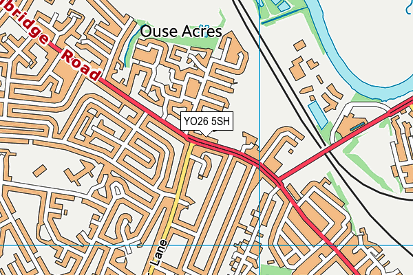 YO26 5SH map - OS VectorMap District (Ordnance Survey)