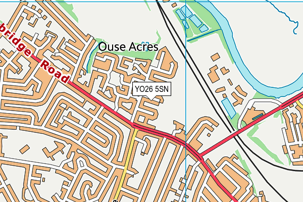 YO26 5SN map - OS VectorMap District (Ordnance Survey)