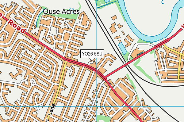 YO26 5SU map - OS VectorMap District (Ordnance Survey)