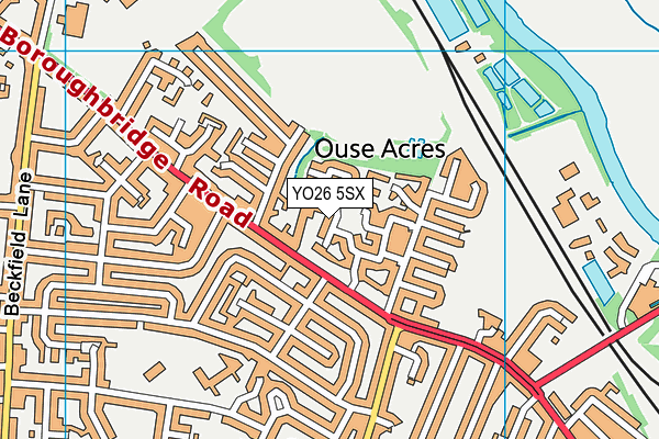YO26 5SX map - OS VectorMap District (Ordnance Survey)
