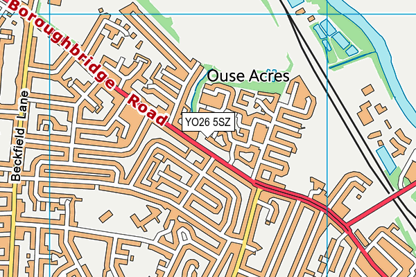 YO26 5SZ map - OS VectorMap District (Ordnance Survey)