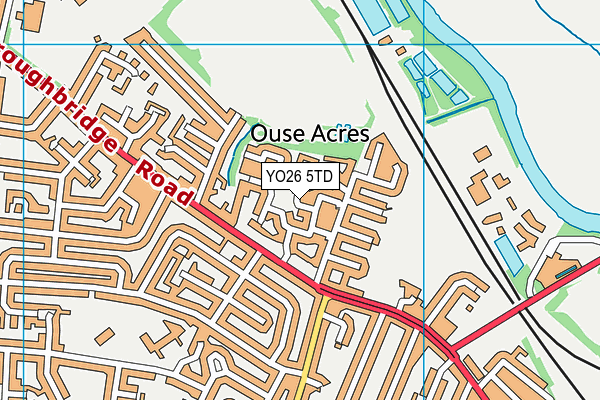 YO26 5TD map - OS VectorMap District (Ordnance Survey)