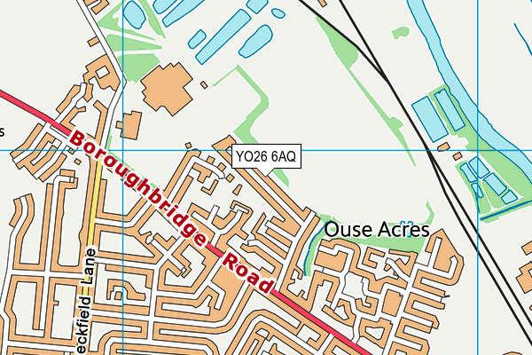 YO26 6AQ map - OS VectorMap District (Ordnance Survey)