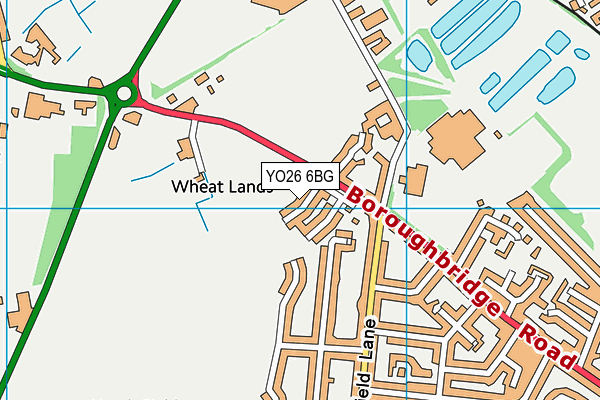 YO26 6BG map - OS VectorMap District (Ordnance Survey)