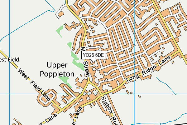 YO26 6DE map - OS VectorMap District (Ordnance Survey)