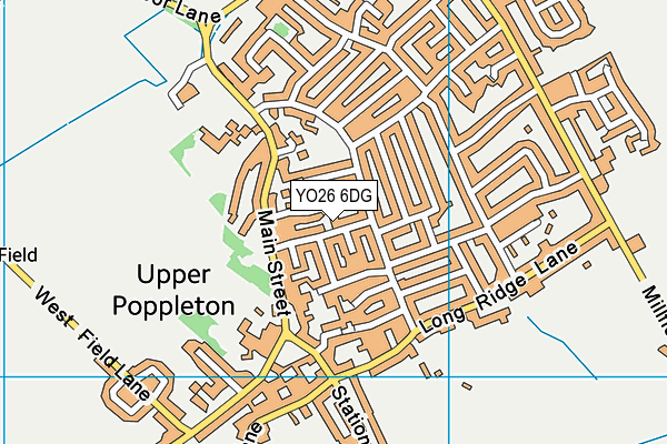 YO26 6DG map - OS VectorMap District (Ordnance Survey)
