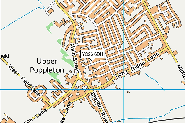 YO26 6DH map - OS VectorMap District (Ordnance Survey)