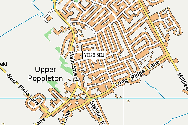 YO26 6DJ map - OS VectorMap District (Ordnance Survey)