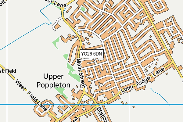 YO26 6DN map - OS VectorMap District (Ordnance Survey)